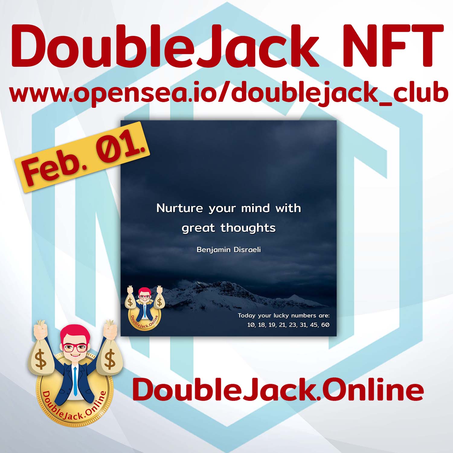 DoubleJack NFT of the day February 01.2022 in Opensea.io