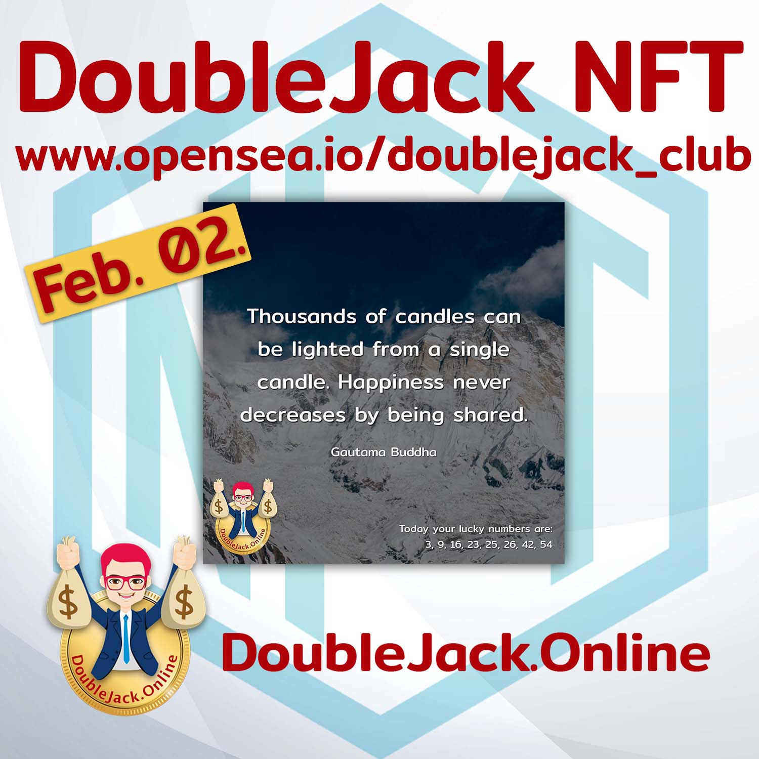 DoubleJack NFT of the day February 02.2022 in Opensea.io