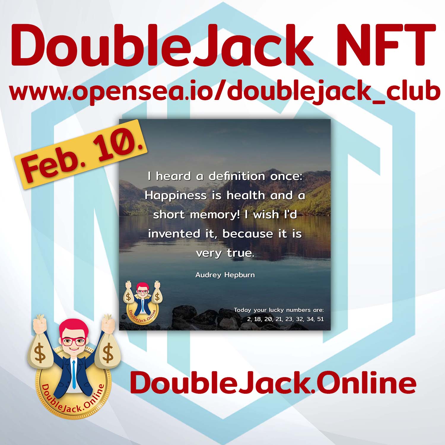 DoubleJack NFT of the day February 10 2022 in Opensea.io