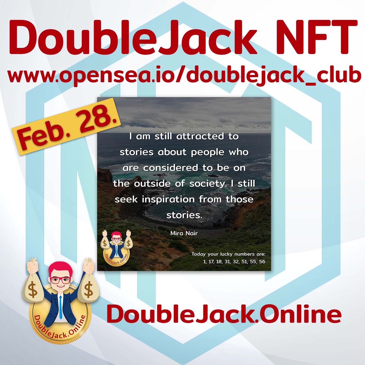 DoubleJack NFT of the day Februar 28. 2022 in Opensea.io